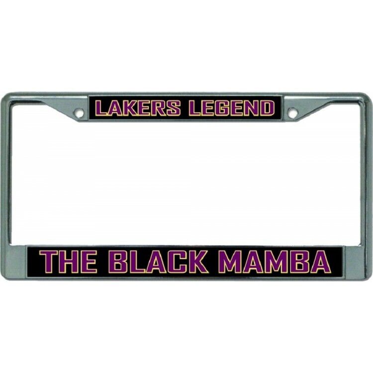 lakers legend the black mamba kobe bryant lakers license plate frame usa made