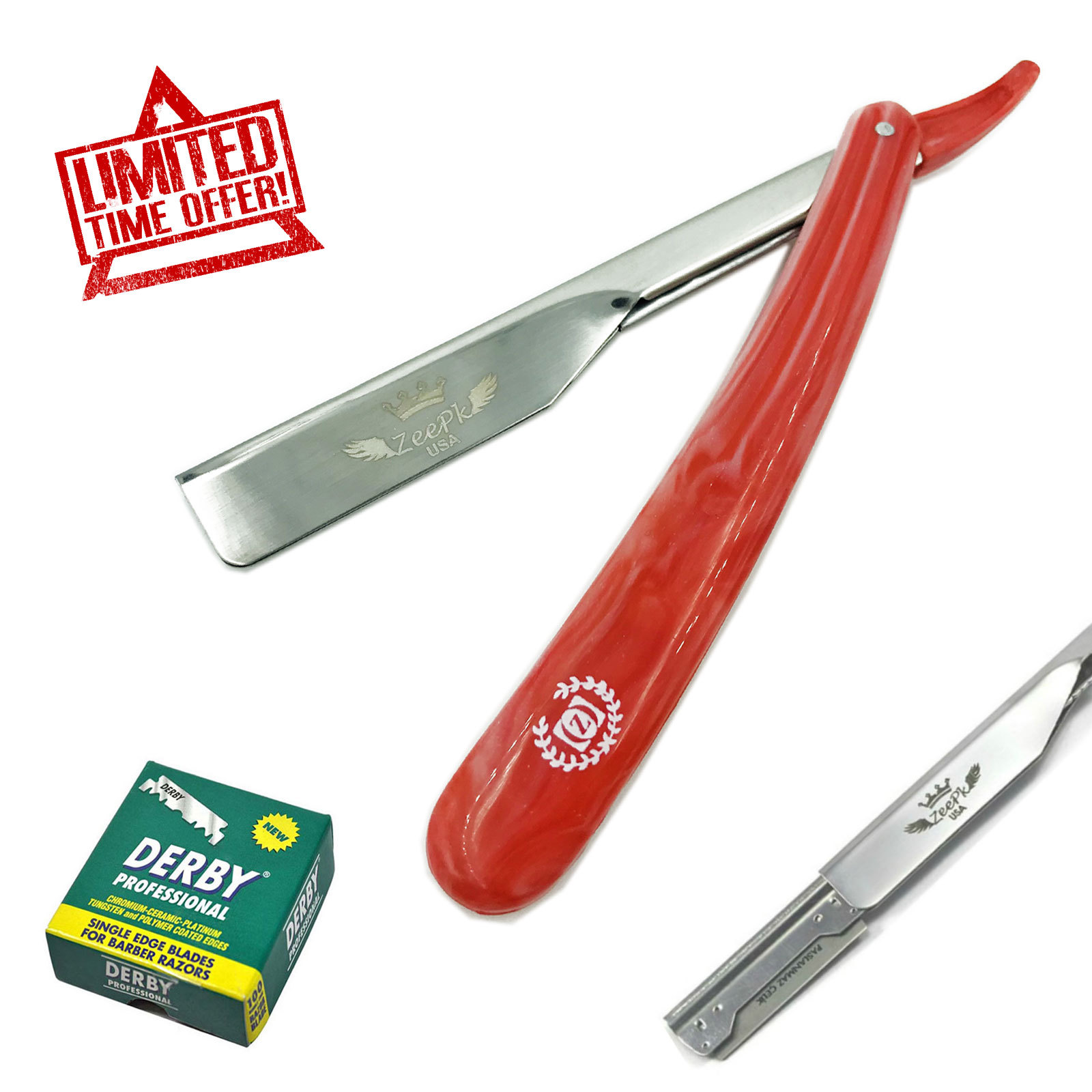 SMART CUT THROAT SHAVETTE STRAIGHT RAZOR BARBER SALON + 100 BLADES SMART CUT THROAT SHAVETTE STRAIGHT RAZOR BARBER SALON + 100 BLADES