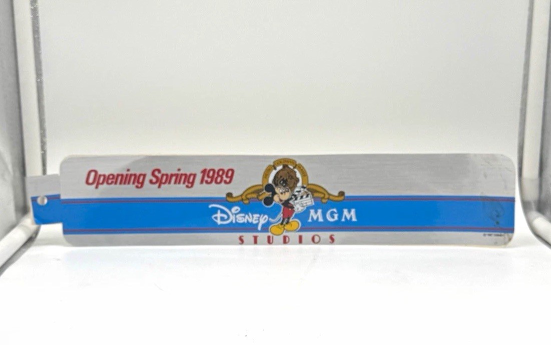 Vtg 1987 Disney MGM Studios Opening Spring 1989 Bumper Sticker WDW Mickey Mouse Vtg 1987 Disney MGM Studios Opening Spring 1989 Bumper Sticker WDW Mickey Mouse