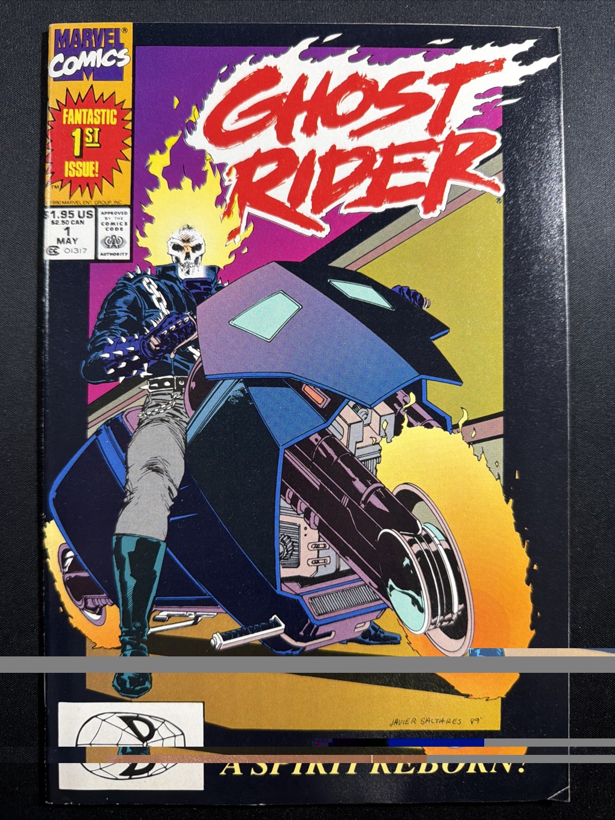 Ghost Rider #1 1990 1st App Danny Ketch 1st Print Marvel VG *S18 Ghost Rider #1 1990 1st App Danny Ketch 1st Print Marvel VG *S18