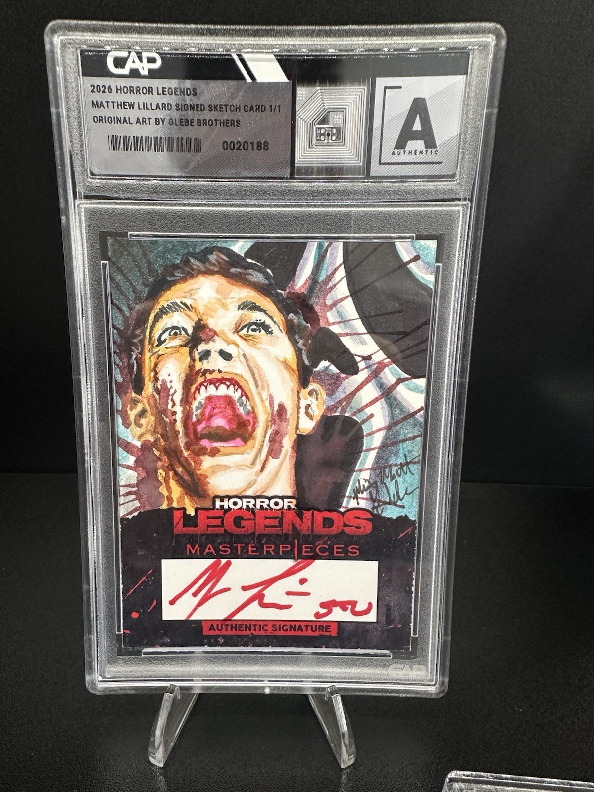 Hollywood Horror Legends Masterpieces Matthew Lillard Auto 1/1 Sketch Hollywood Horror Legends Masterpieces Matthew Lillard Auto 1/1 Sketch