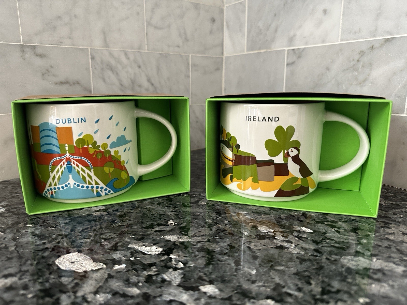 New Authentic Starbucks DUBLIN & IRELAND You Are Here Mugs w/Box/SKU - US Seller New Authentic Starbucks DUBLIN & IRELAND You Are Here Mugs w/Box/SKU - US Seller