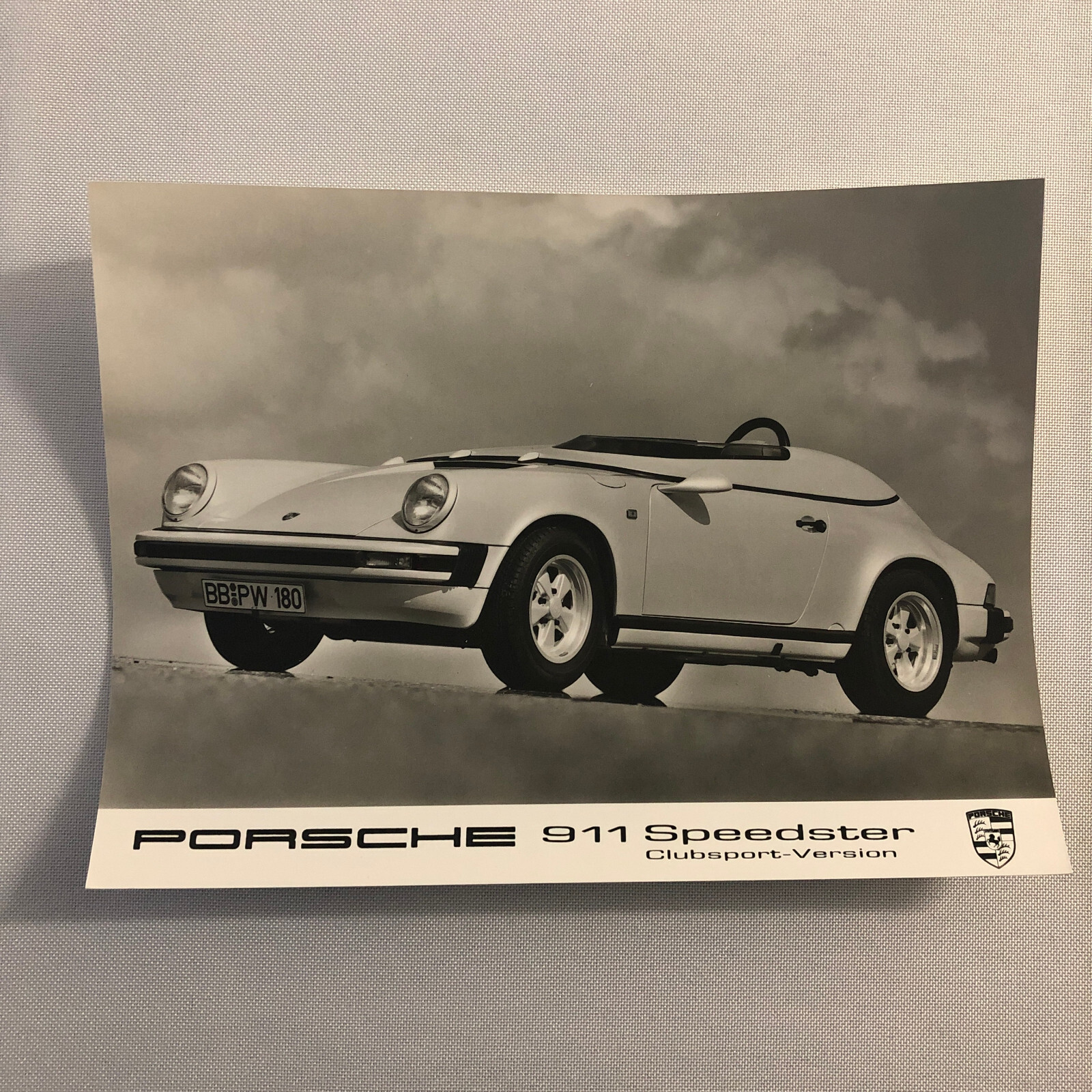 1987 Porsche 911 Speedster Clubsport Variant Photo Photograph Print 1987 Porsche 911 Speedster Clubsport Variant Photo Photograph Print