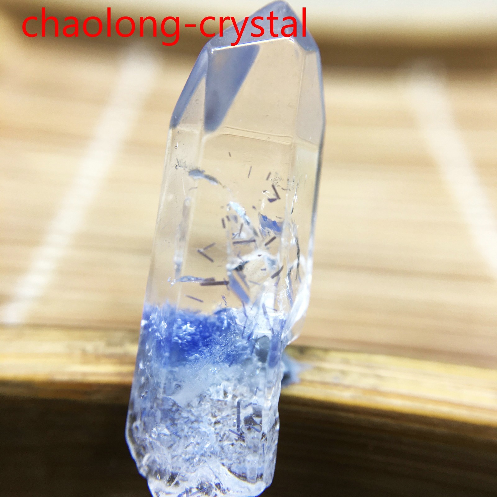 7.8Ct Very Rare NATURAL Beautiful Blue Dumortierite Quartz Crystal Specimen 7.8Ct Very Rare NATURAL Beautiful Blue Dumortierite Quartz Crystal Specimen