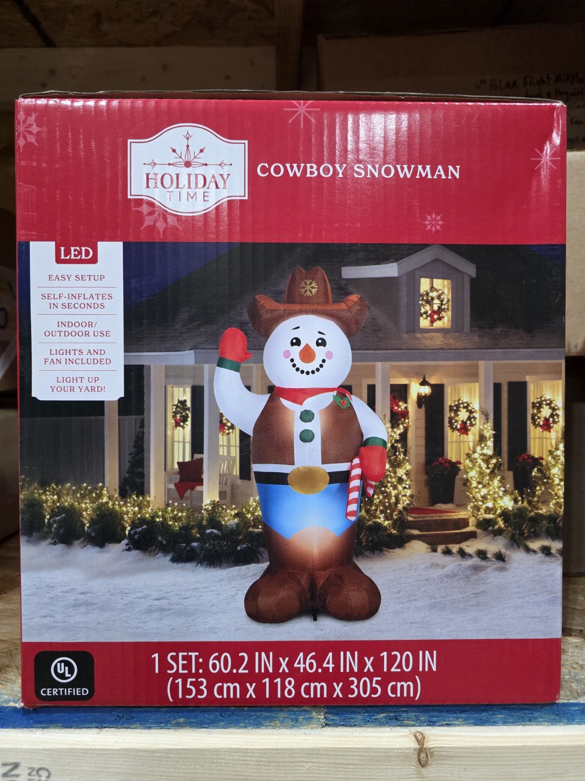 New 10 FT Cowboy Snowman Christmas Airblown Inflatable Yard Decoration New 10 FT Cowboy Snowman Christmas Airblown Inflatable Yard Decoration