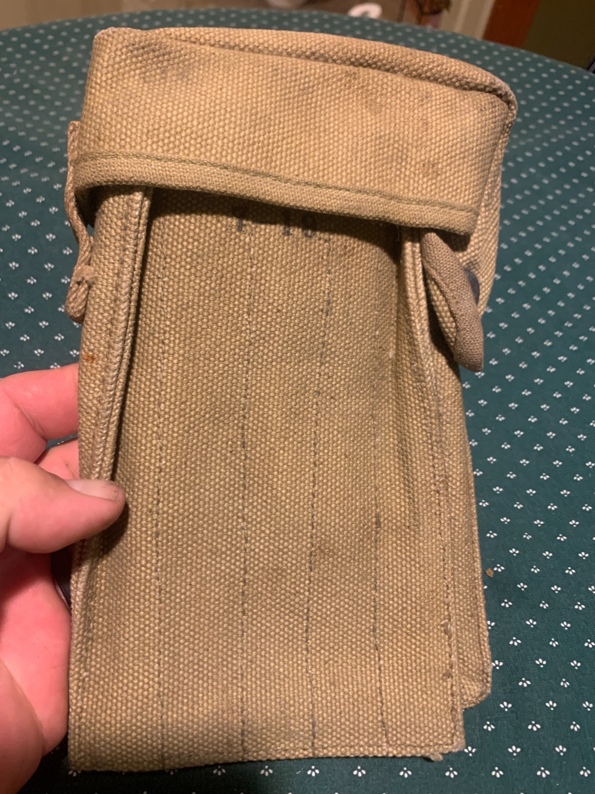 Original WW1 Pederson Device Magazine Pouch Dated 7-19 Original WW1 Pederson Device Magazine Pouch Dated 7-19