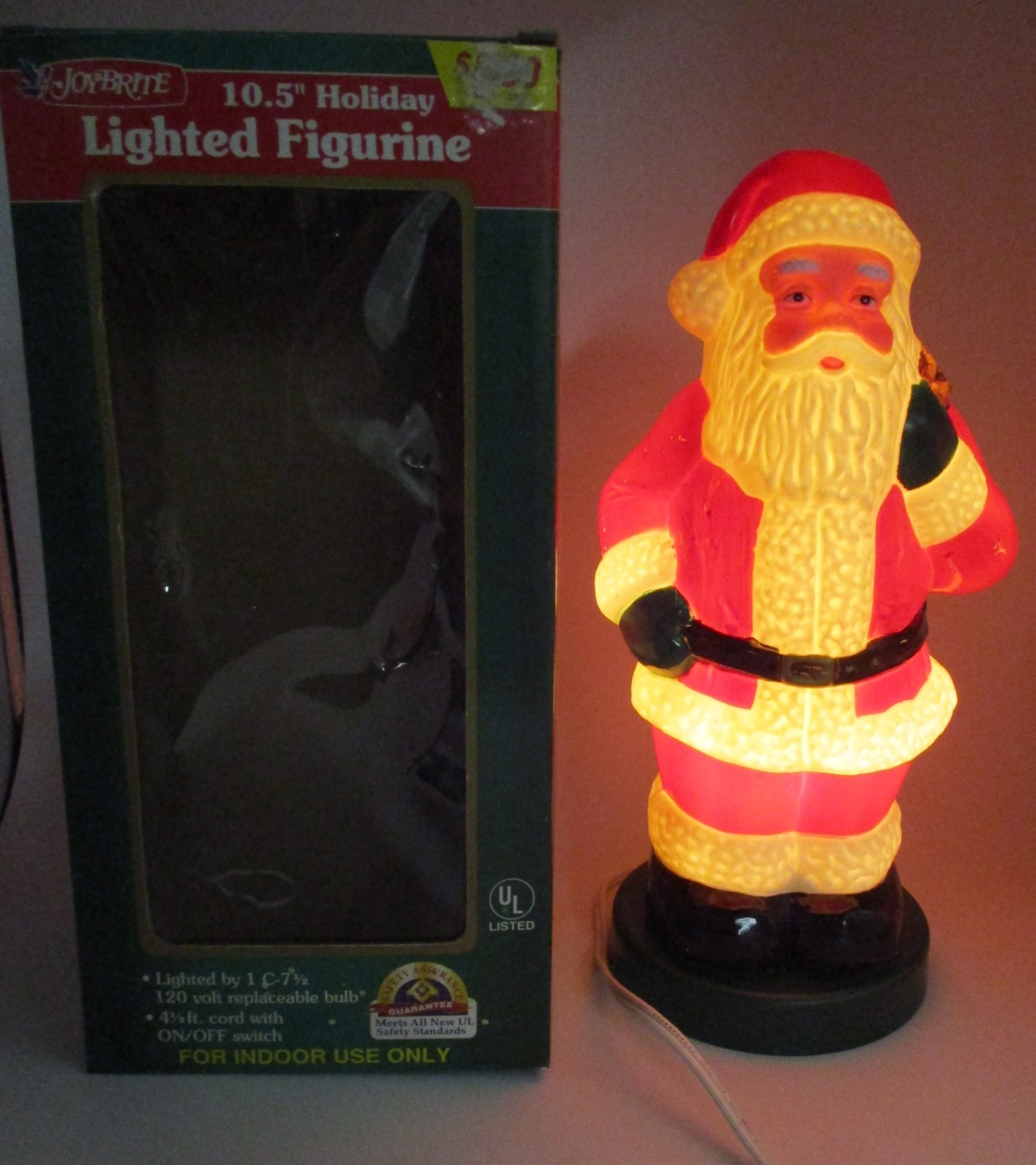 In Box Vintage Joybrite Santa Claus Blow Mold Lighted Figure Christmas 10.5" In Box Vintage Joybrite Santa Claus Blow Mold Lighted Figure Christmas 10.5"