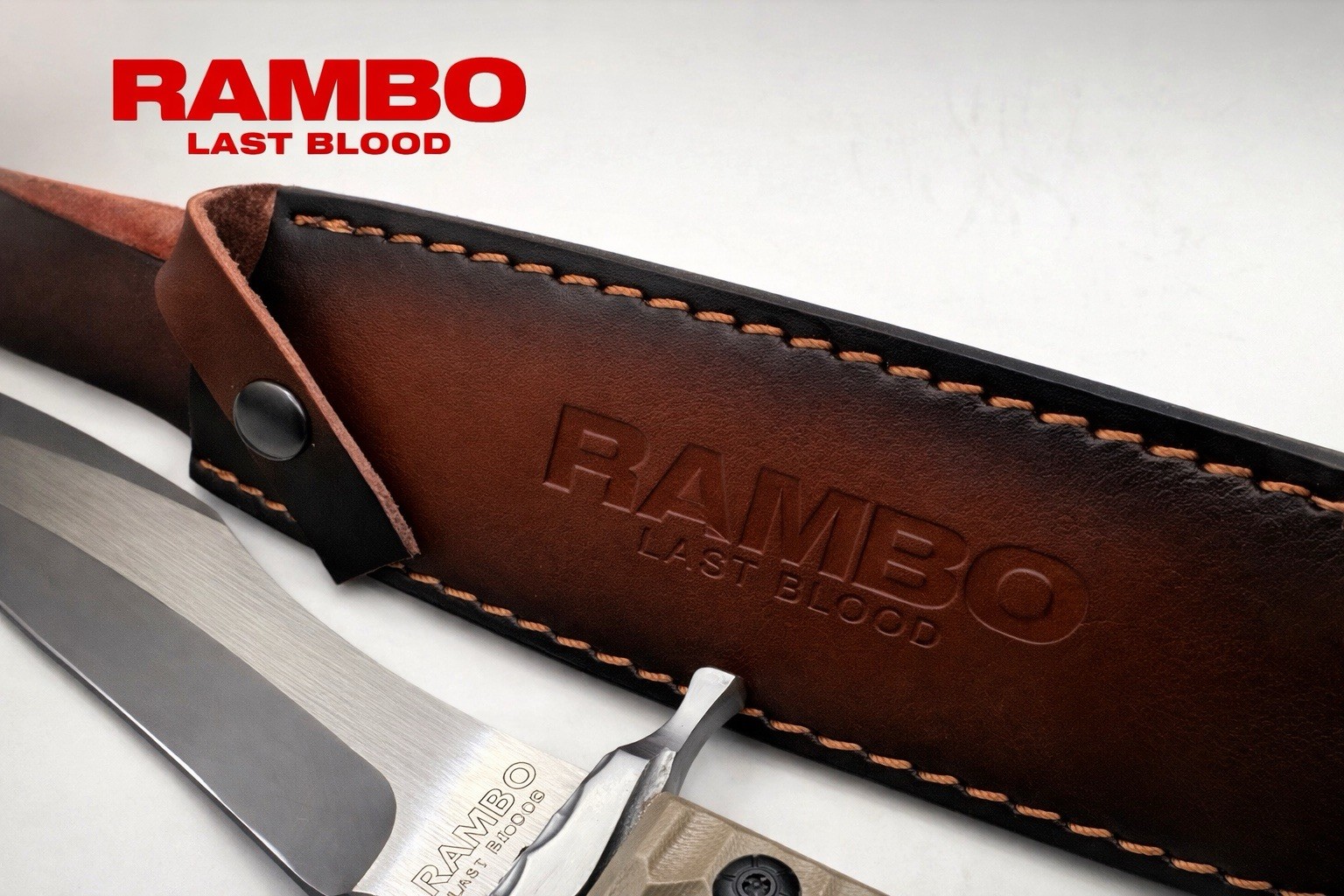Rambo Licensed Last Blood Sylvester Stallone Hunting Fixed Blade Bowie Knife Rambo Licensed Last Blood Sylvester Stallone Hunting Fixed Blade Bowie Knife