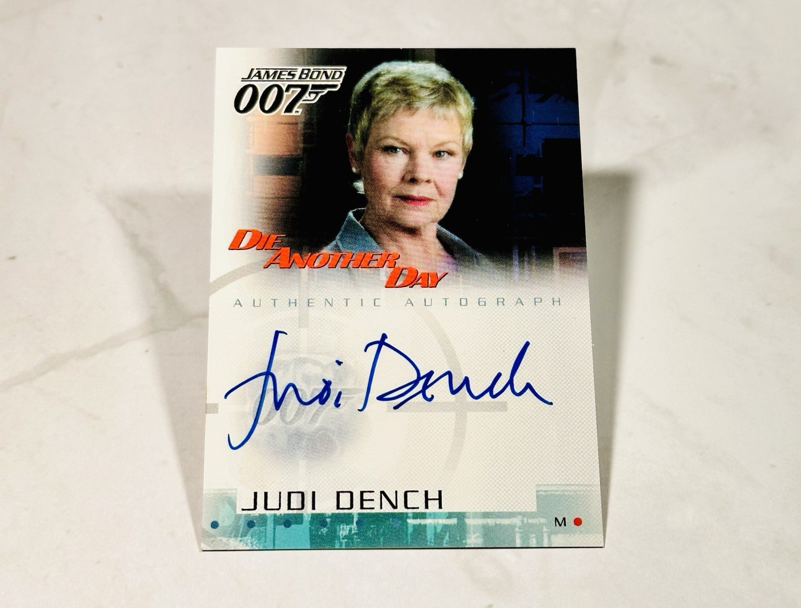 2002 Judi Dench Rittenhouse James Bond Die Another Day Autograph Card #A2 007 2002 Judi Dench Rittenhouse James Bond Die Another Day Autograph Card #A2 007