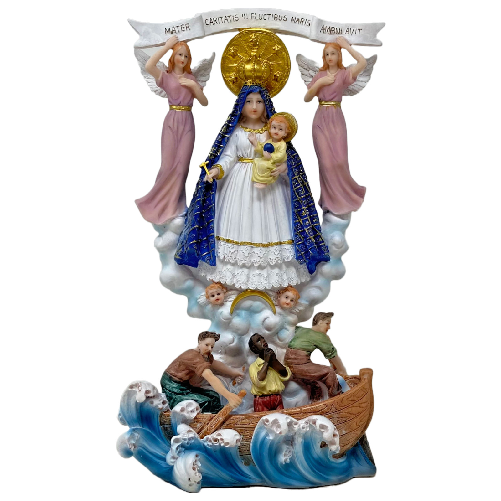 Nuestra Señora Caridad Del Cobre 12" Virgen De la Caridad, Resin Figure Nuestra Señora Caridad Del Cobre 12" Virgen De la Caridad, Resin Figure