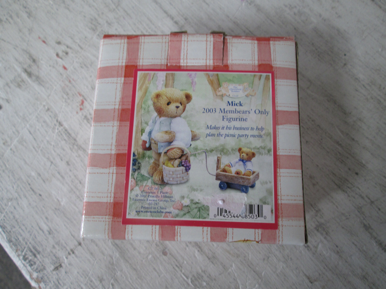 Cherished Teddies Mick 03' Members Only Figurine CT 0032, New Open Box Cherished Teddies Mick 03' Members Only Figurine CT 0032, New Open Box