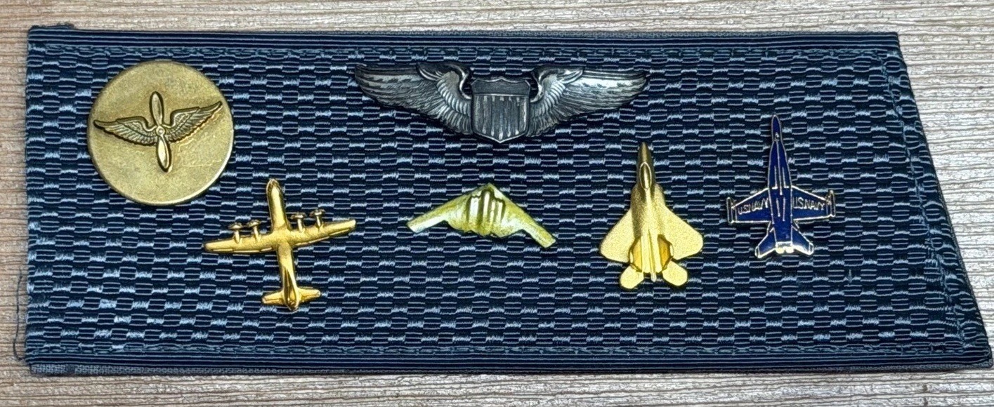 Military 6 Aviation Pins Navy Army USAF Pilot Wings F22 C130 Stealth B2 F18 Military 6 Aviation Pins Navy Army USAF Pilot Wings F22 C130 Stealth B2 F18