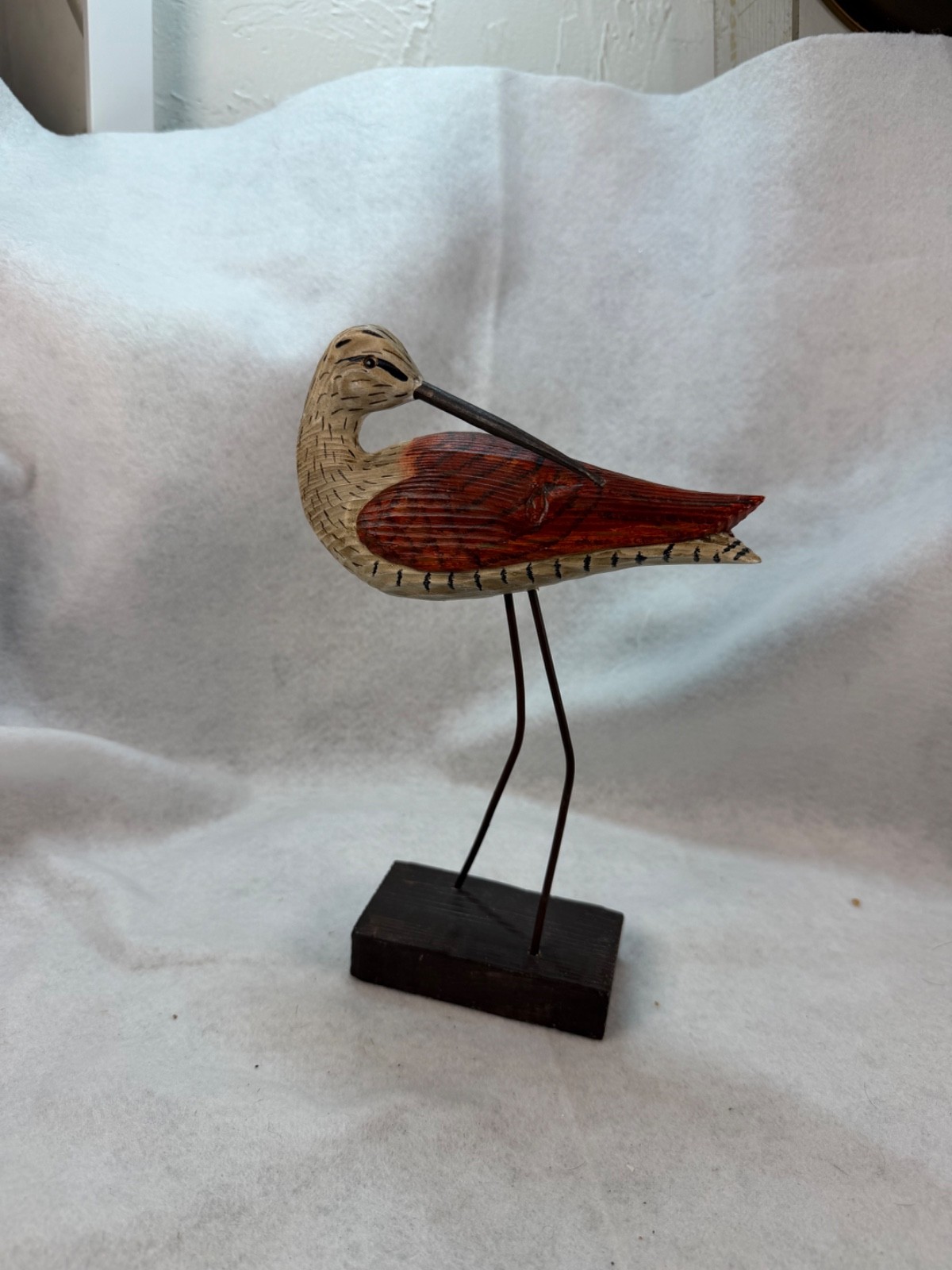 Decorative Handcarved Handpainted Shore Bird 9" Decorative Handcarved Handpainted Shore Bird 9"