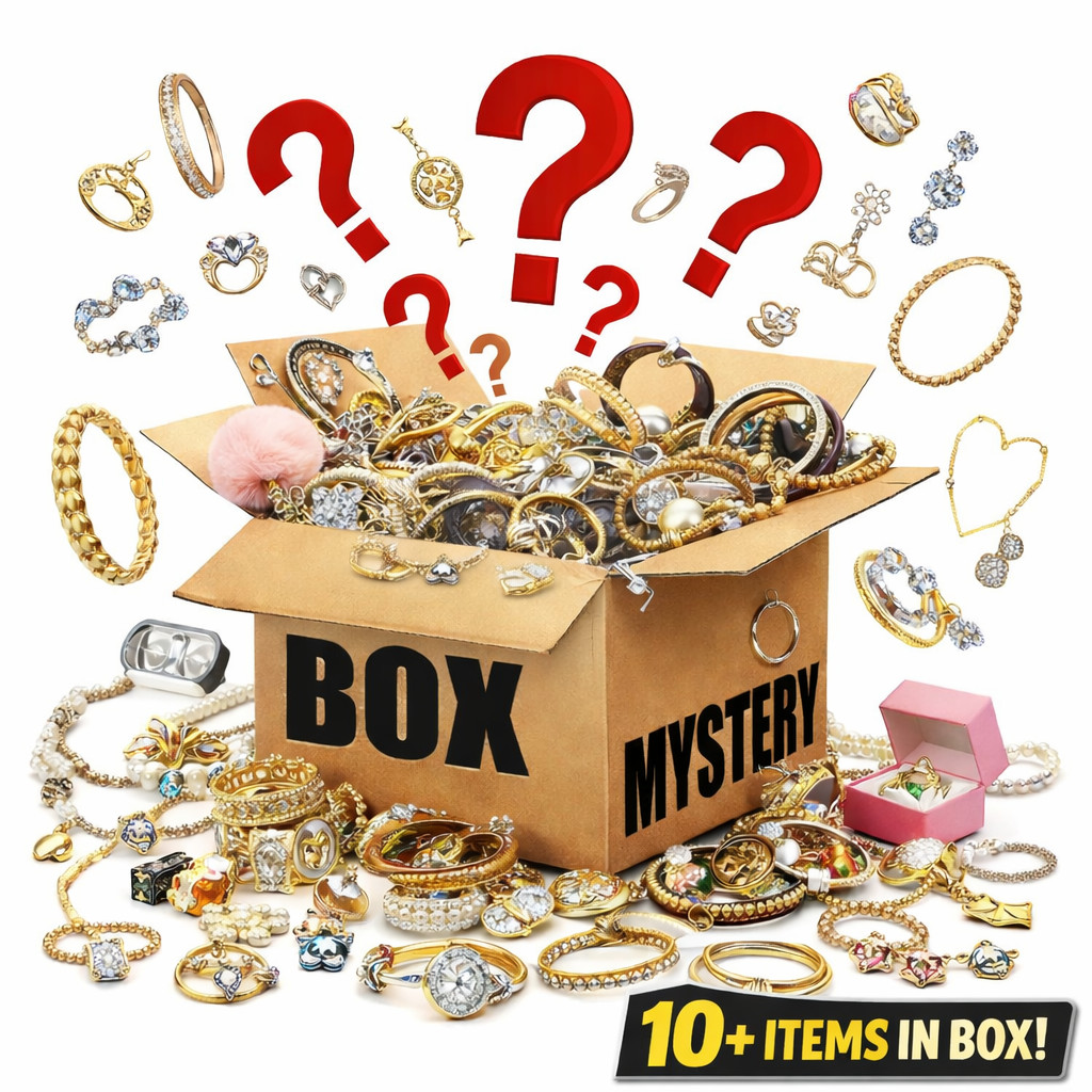 10+ Piece Jewelry Mystery Box – Surprise Mix of Amazon Dept stores Shelf pulls 10+ Piece Jewelry Mystery Box – Surprise Mix of Amazon Dept stores Shelf pulls