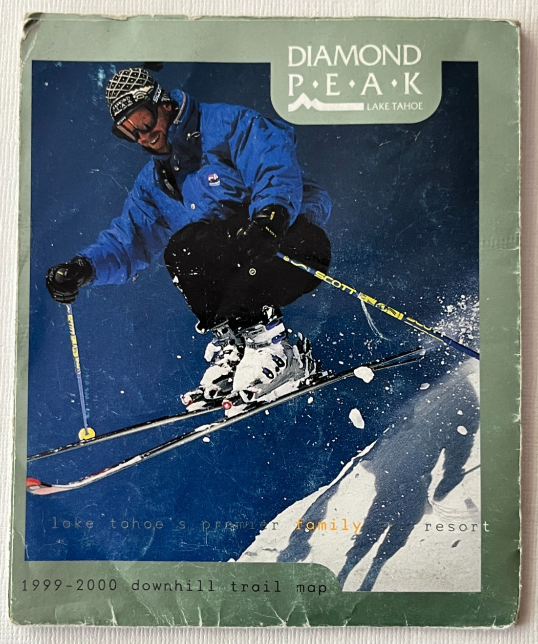 VINTAGE 1999 - 2000 DIAMOND PEAK Downhill Ski Trail Map - Lake Tahoe NV -Niehues VINTAGE 1999 - 2000 DIAMOND PEAK Downhill Ski Trail Map - Lake Tahoe NV -Niehues