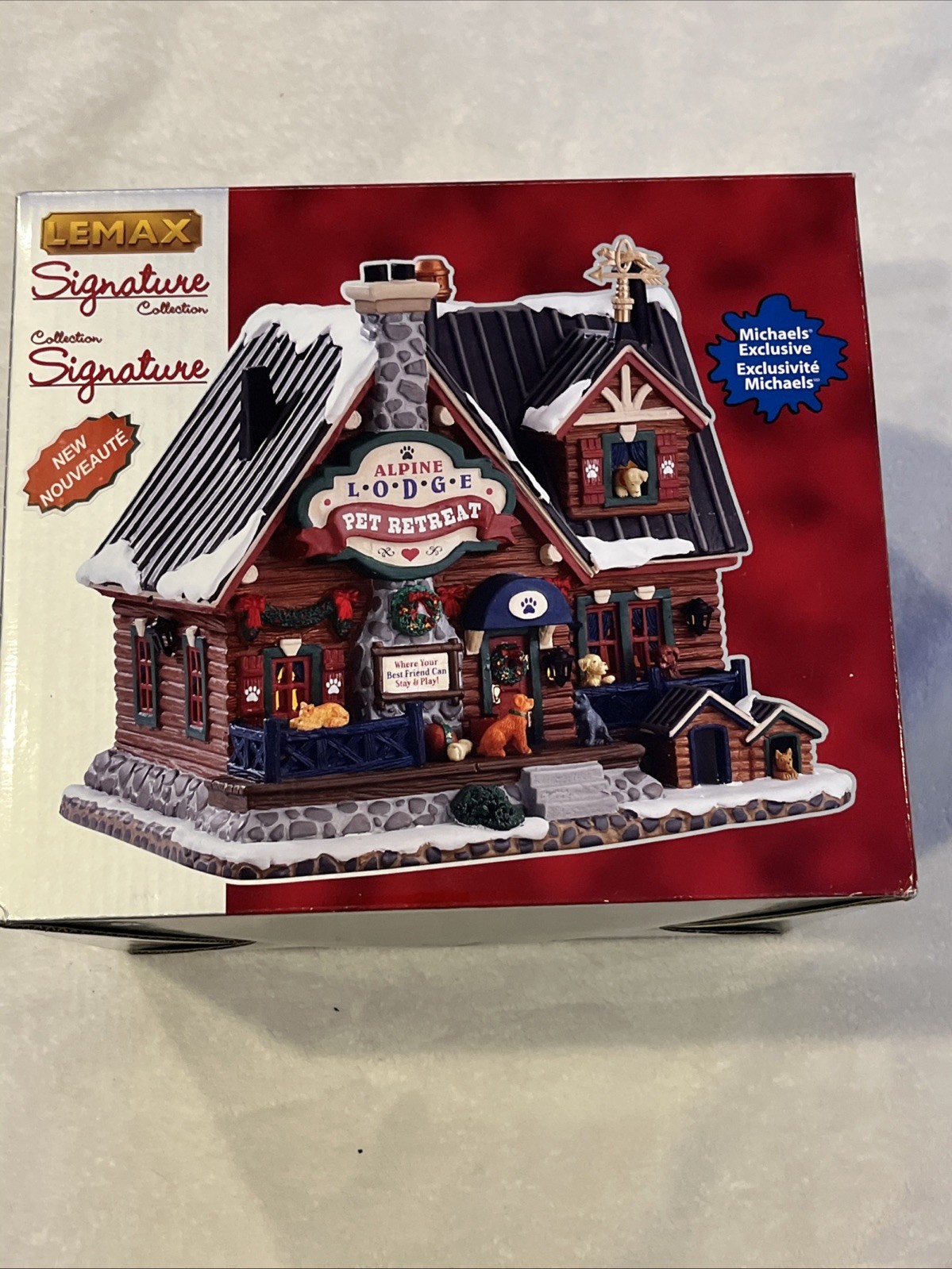 Lemax Signature Collection Alpine Lodge Pet Retreat Village 75255 2017 Read Flaw