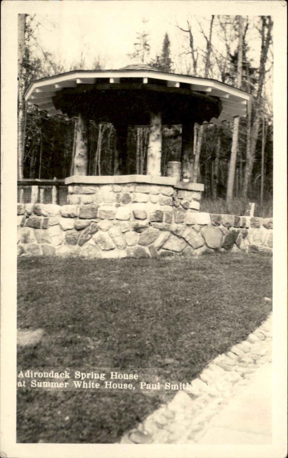 Paul Smith NY Spring House c1900s-10s Real Photo Vintage Postcard bhn Paul Smith NY Spring House c1900s-10s Real Photo Vintage Postcard bhn