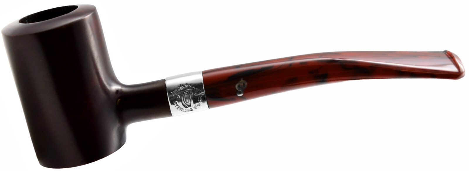 Peterson Irish Harp Sterling Silver Mounted Tankard / Poker Briar Pipe (701) Peterson Irish Harp Sterling Silver Mounted Tankard / Poker Briar Pipe (701)