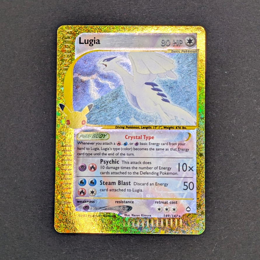Pokémon TCG Lugia 30th Anniversary Celebration Classic Collection 149/147 Mint Pokémon TCG Lugia 30th Anniversary Celebration Classic Collection 149/147 Mint