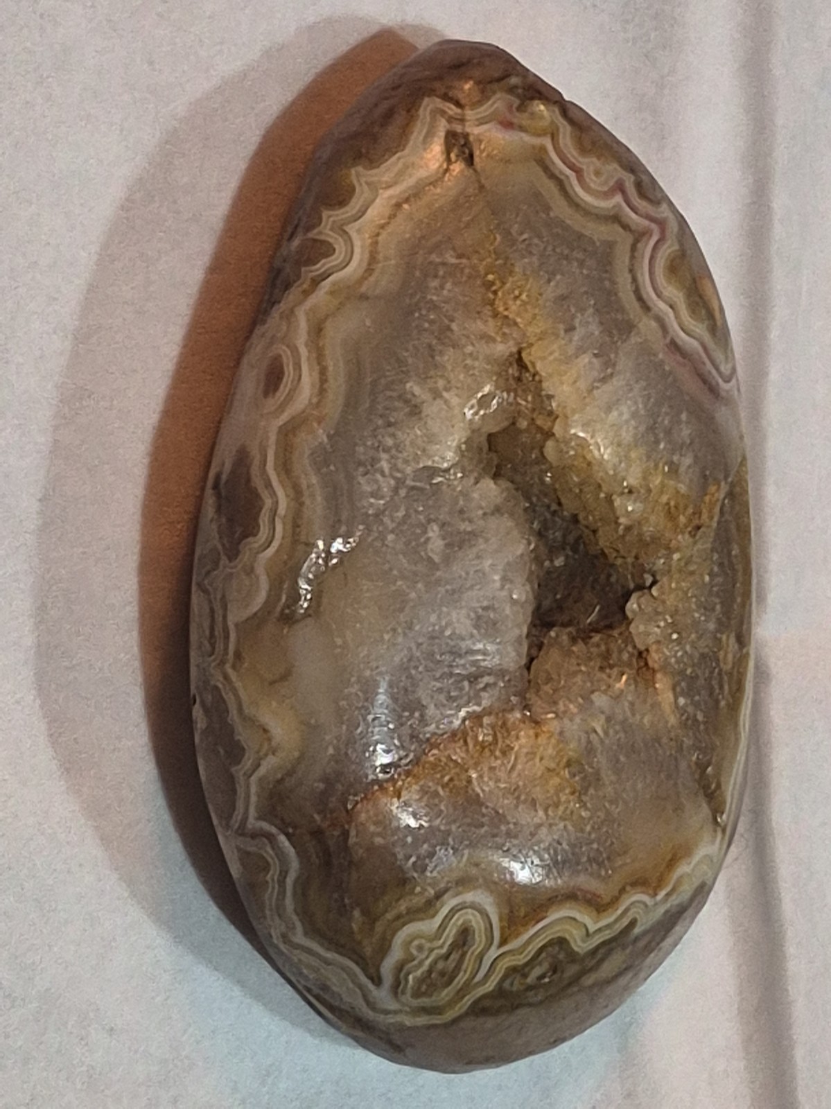 Polished Double Sided Agate Slice- Jewelry Making Or Crafting Or Collecting Polished Double Sided Agate Slice- Jewelry Making Or Crafting Or Collecting