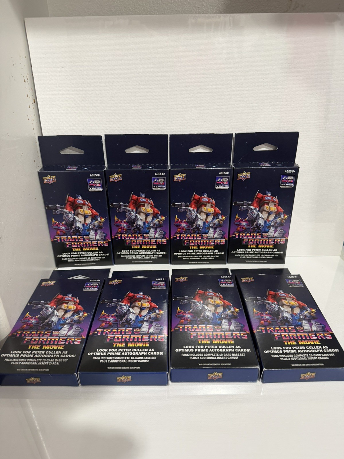 (8 LOT) 2026 Upper Deck Transformers: The Movie Packs Sealed 12 Cards/Pack Base (8 LOT) 2026 Upper Deck Transformers: The Movie Packs Sealed 12 Cards/Pack Base