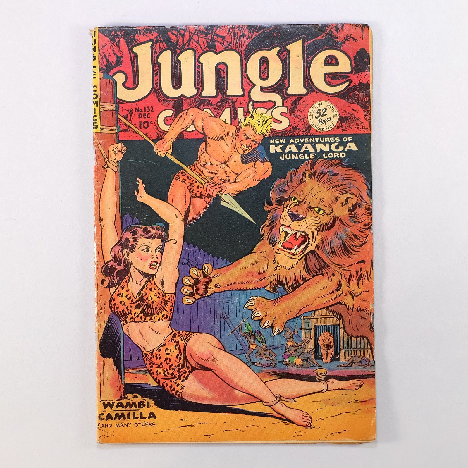 1950 Jungle Comics No. 132 Vintage Pre-Code Comic Book 1950 Jungle Comics No. 132 Vintage Pre-Code Comic Book
