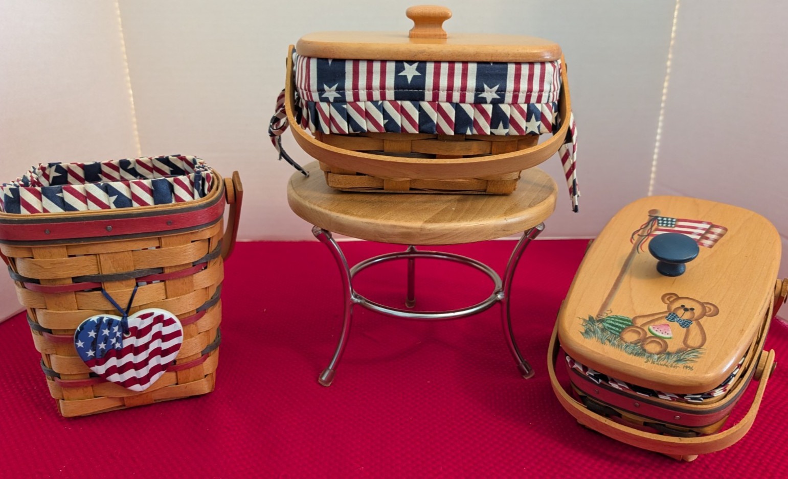 Longaberger 1995, 1996 & 1997 All American Basket sets Longaberger 1995, 1996 & 1997 All American Basket sets