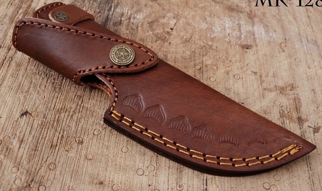GENUINE LEATHER HANDMADE KNIFE SHEATH FIXED BLADE KNIFE HOLSTER GENUINE LEATHER HANDMADE KNIFE SHEATH FIXED BLADE KNIFE HOLSTER