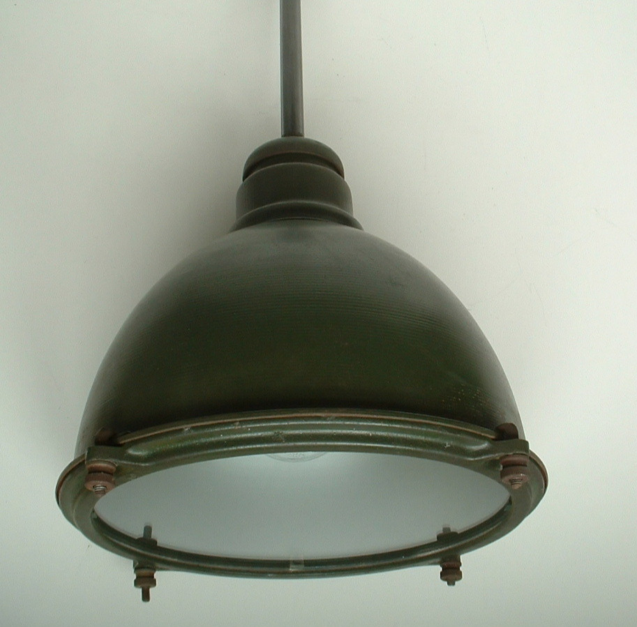 1920's WESTINGHOUSE Vapor Proof Green Industrial Factory Warehouse Vintage Light 1920's WESTINGHOUSE Vapor Proof Green Industrial Factory Warehouse Vintage Light