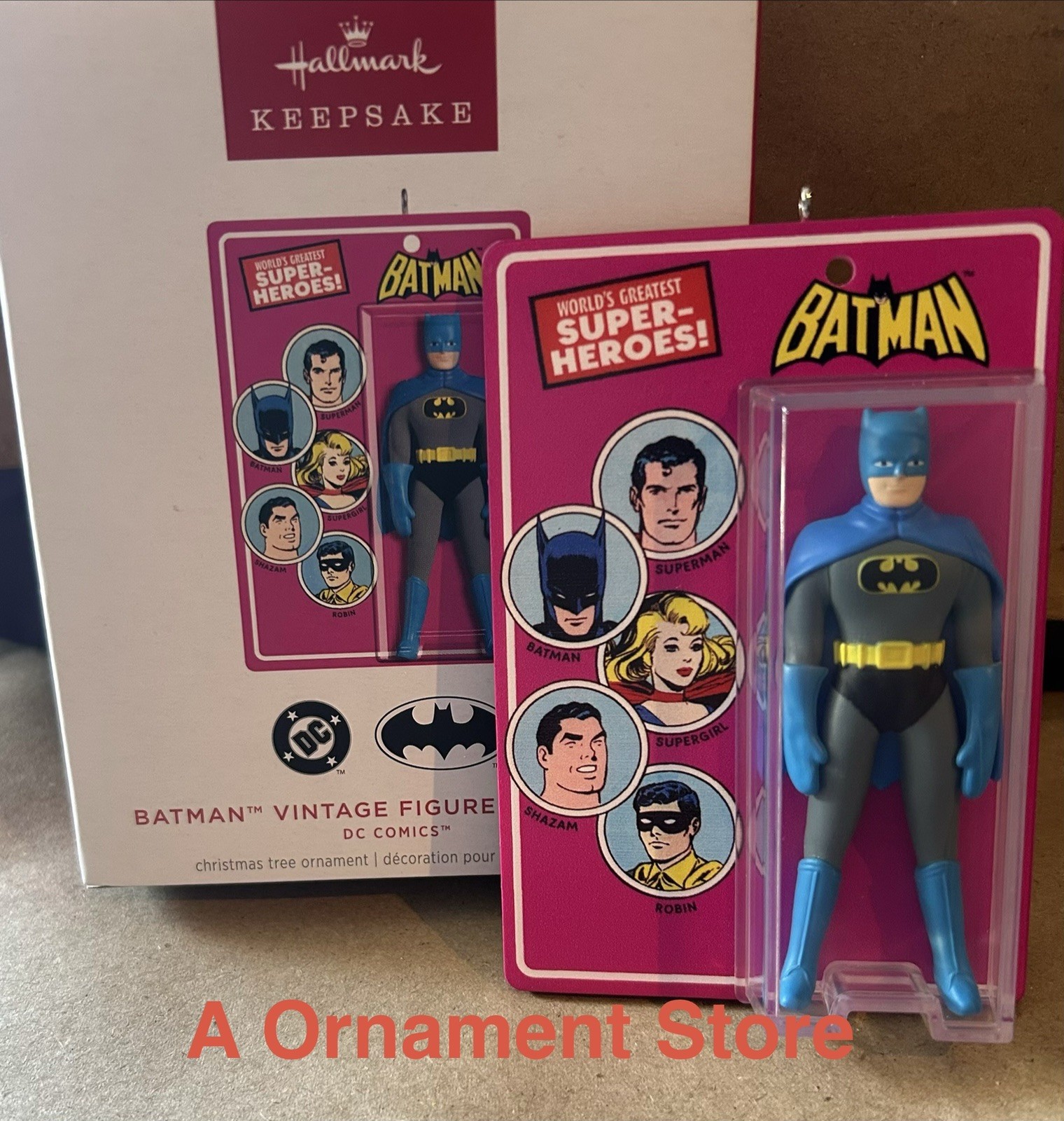 NEW RELEASE Hallmark Keepsake - Batman Vintage Figure Ornament NEW RELEASE Hallmark Keepsake - Batman Vintage Figure Ornament