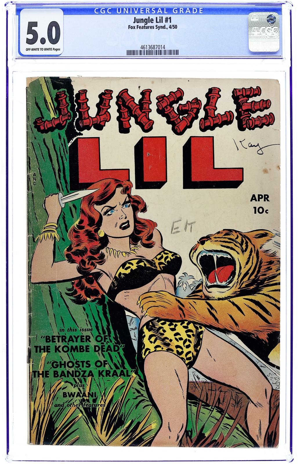Jungle Lil #1 CGC 5.0 1950 4613687014