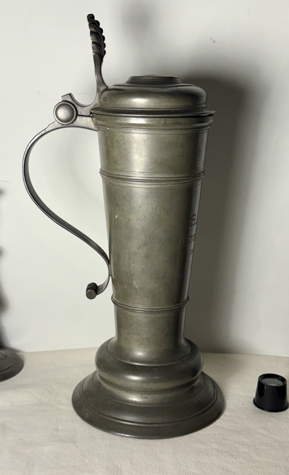 Antique 1902 St Andrews Golf Club 15” Trophy Flagon Pewter Stein SAGC 1st Prize Antique 1902 St Andrews Golf Club 15” Trophy Flagon Pewter Stein SAGC 1st Prize