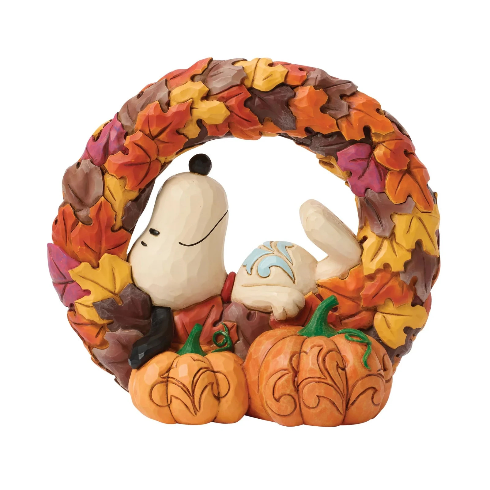 Jim Shore Peanuts SNOOPY ON FALL WREATH-LAYERS OF AUTUMN 6018512 BRAND NEW Jim Shore Peanuts SNOOPY ON FALL WREATH-LAYERS OF AUTUMN 6018512 BRAND NEW