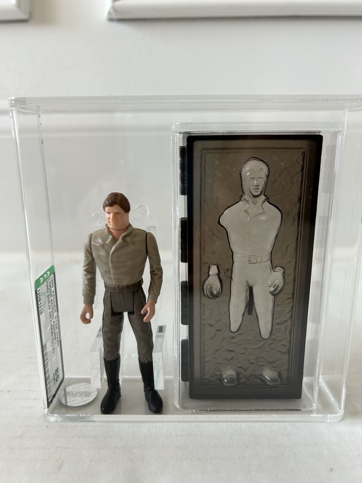 STAR WARS HAN SOLO CARBONITE POTF JUST GRADED AFA 85 KENNER VINTAGE 1985 ROTJ STAR WARS HAN SOLO CARBONITE POTF JUST GRADED AFA 85 KENNER VINTAGE 1985 ROTJ