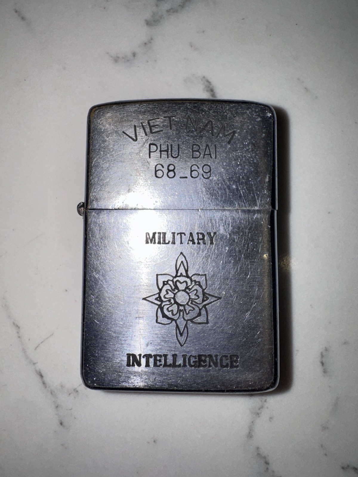 War Zippo - RARE 1968 ZIPPO LIGHTER -ORIGINAL VIETNAM VINTAGE - PHU BAI