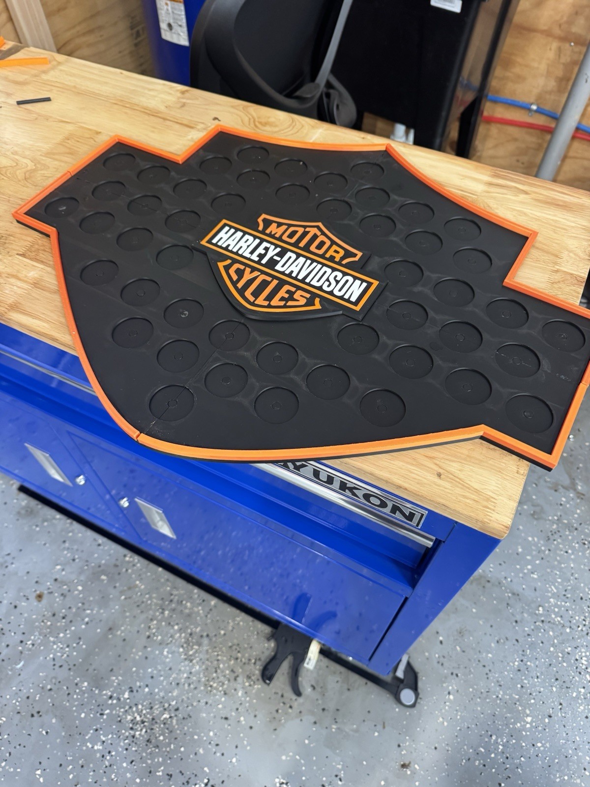 Harley Poker Chip Board Harley Poker Chip Board