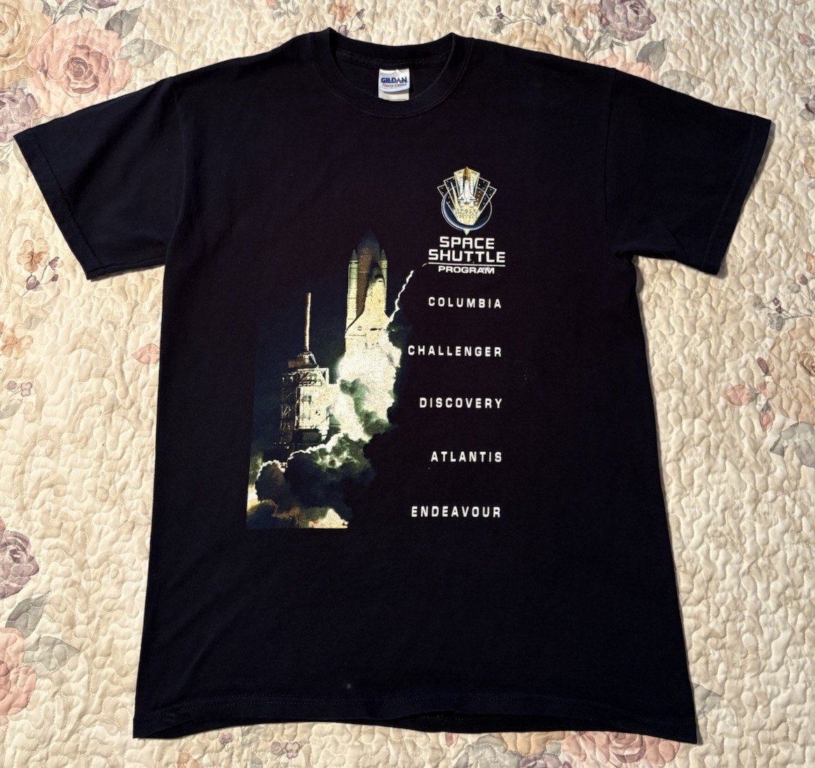NASA Space Shuttle Program Commemorative Employee Tee Shirt Med STS-1 To STS-134 NASA Space Shuttle Program Commemorative Employee Tee Shirt Med STS-1 To STS-134