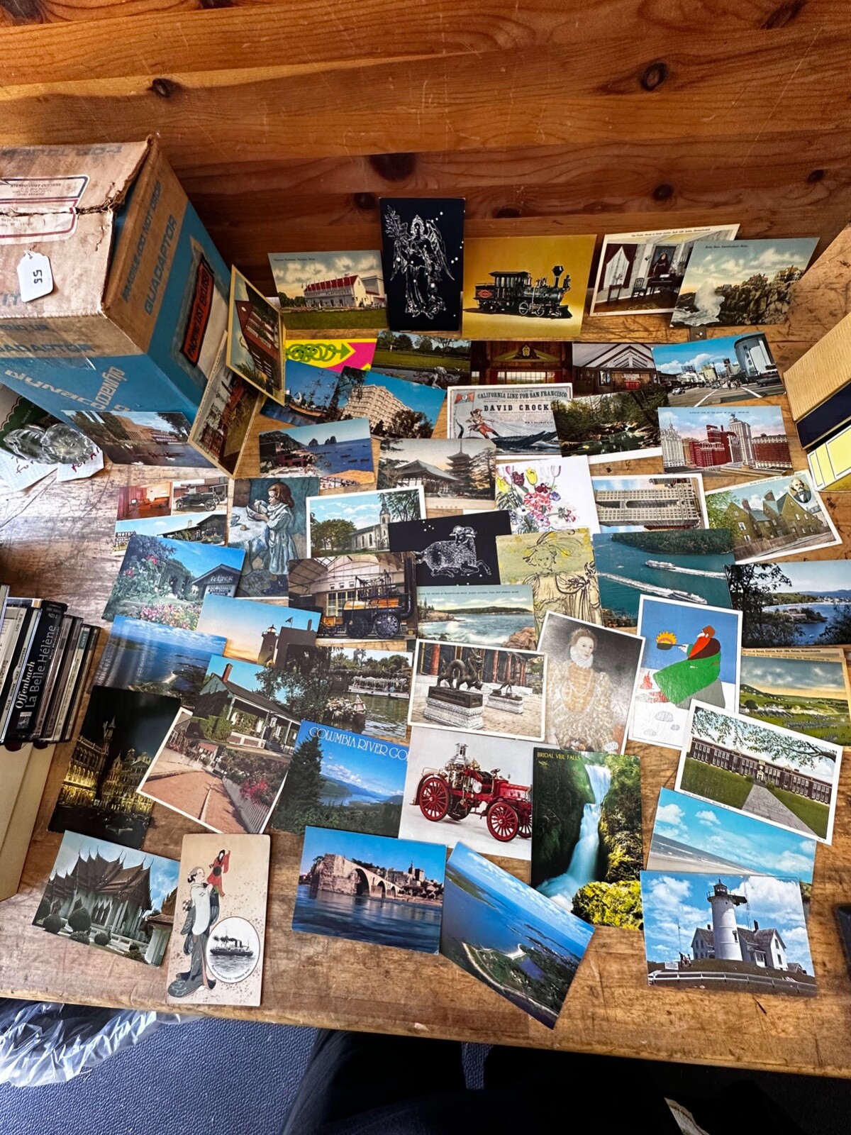 Vintage Lot of Mixed Topographical Post Cards From Around The World 50 cards per