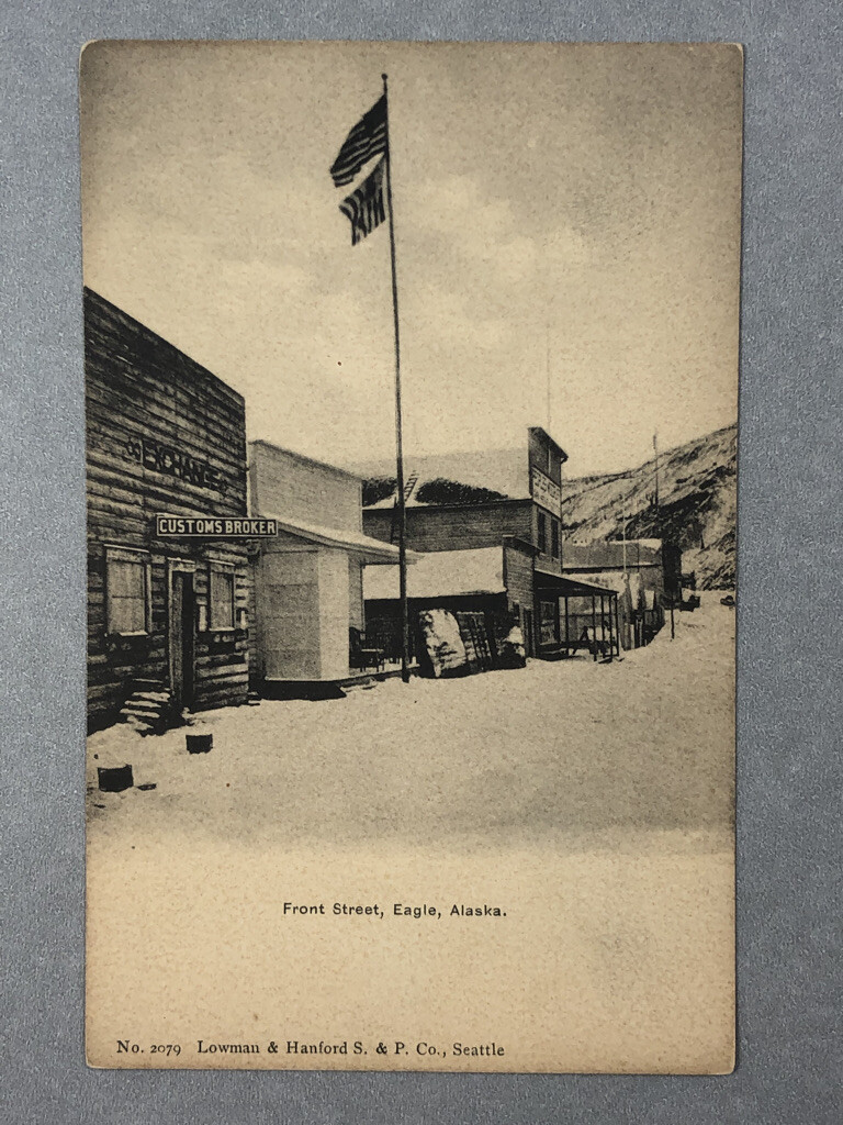 c 1905 EAGLE ALASKA Front Street ANTIQUE Postcard Undivided Back