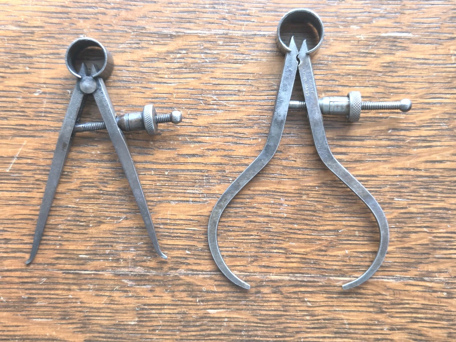(2) Antique "L.S. S."/"Starrett" Fay Calipers - 2 3/4" Inside & 3 1/4" Outside (2) Antique "L.S. S."/"Starrett" Fay Calipers - 2 3/4" Inside & 3 1/4" Outside