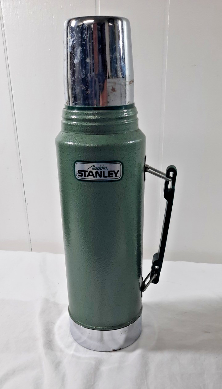  Vintage Legendary Alladin Stanley Thermos USA Classic Hammertone Green