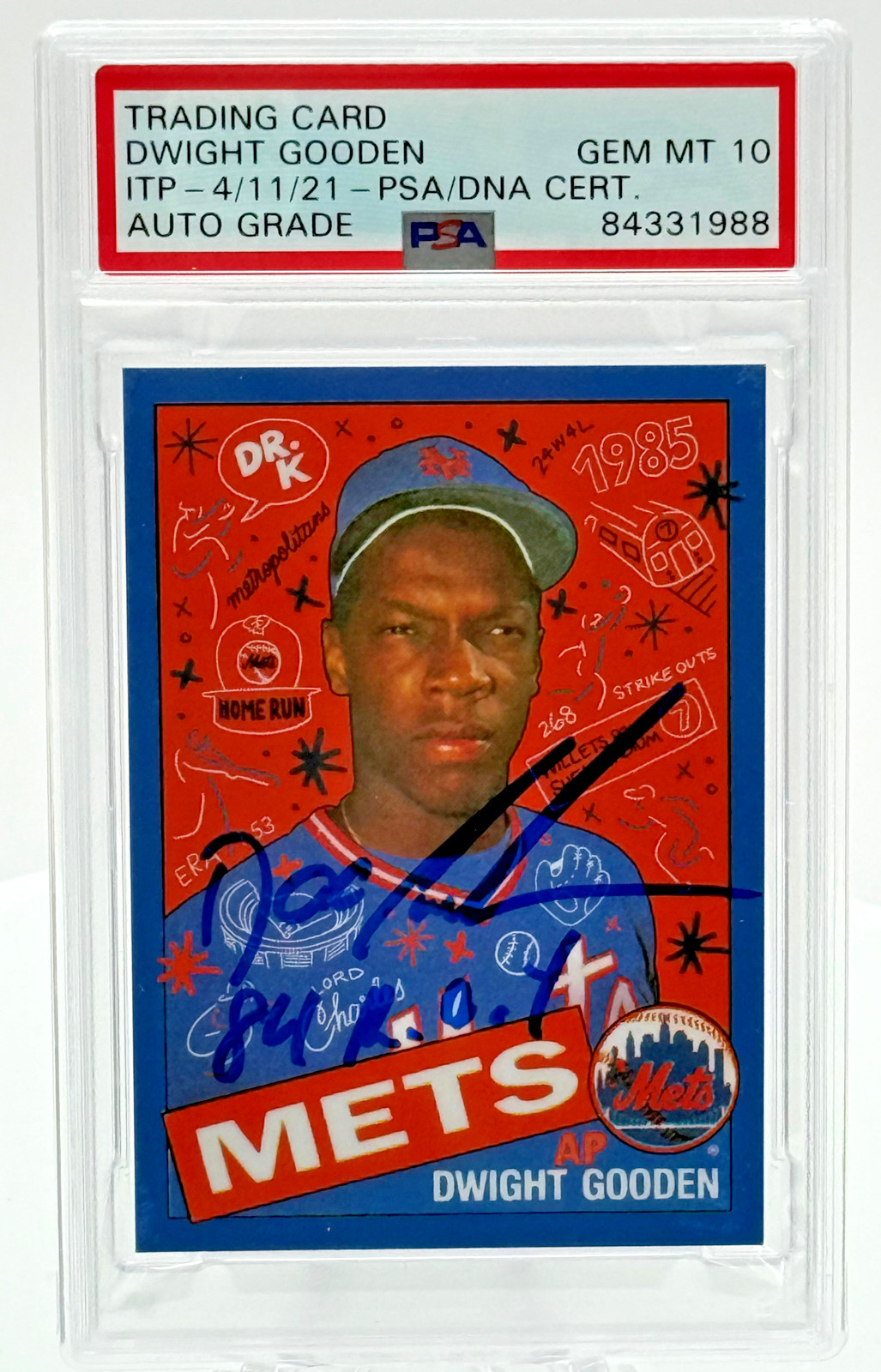 Dwight Gooden Autograph - Project 2020 #184 - Artist: Sophia Chang Dwight Gooden Autograph - Project 2020 #184 - Artist: Sophia Chang