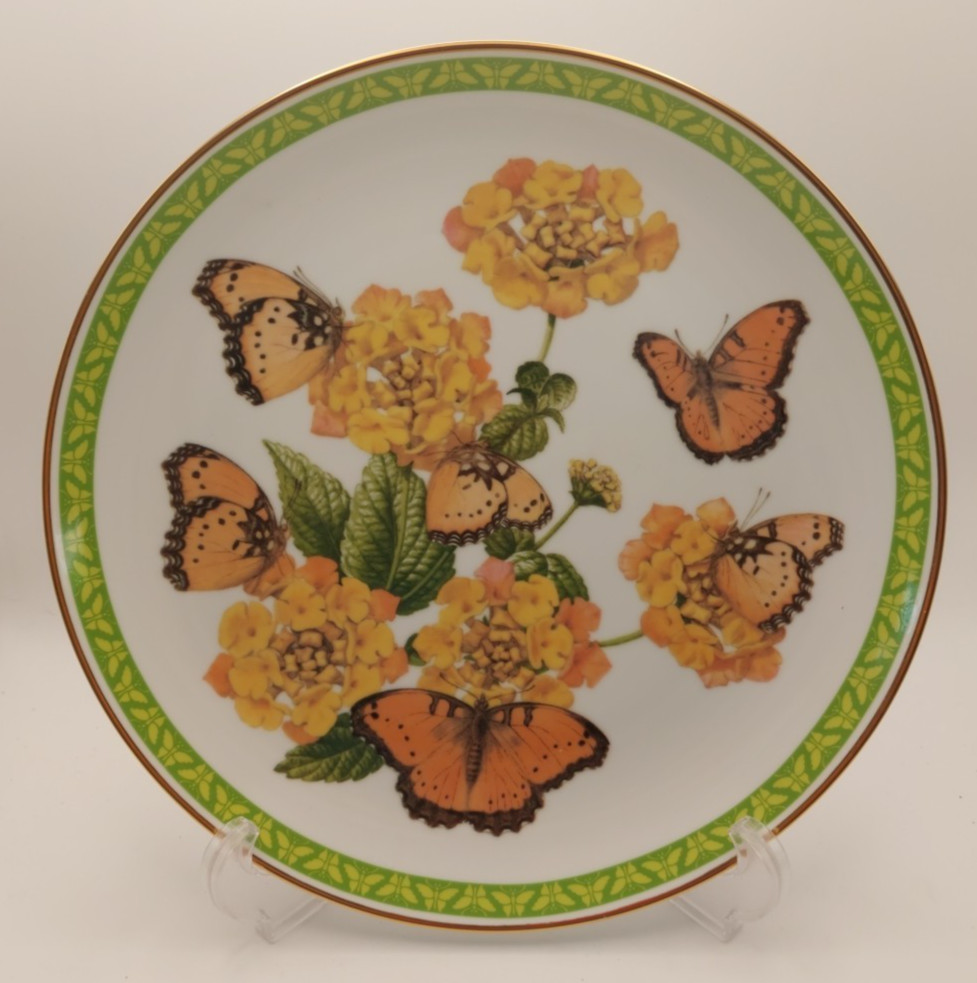 🦋 Butterflies of the World – Gaudy Commodore – Franklin Porcelain 1983