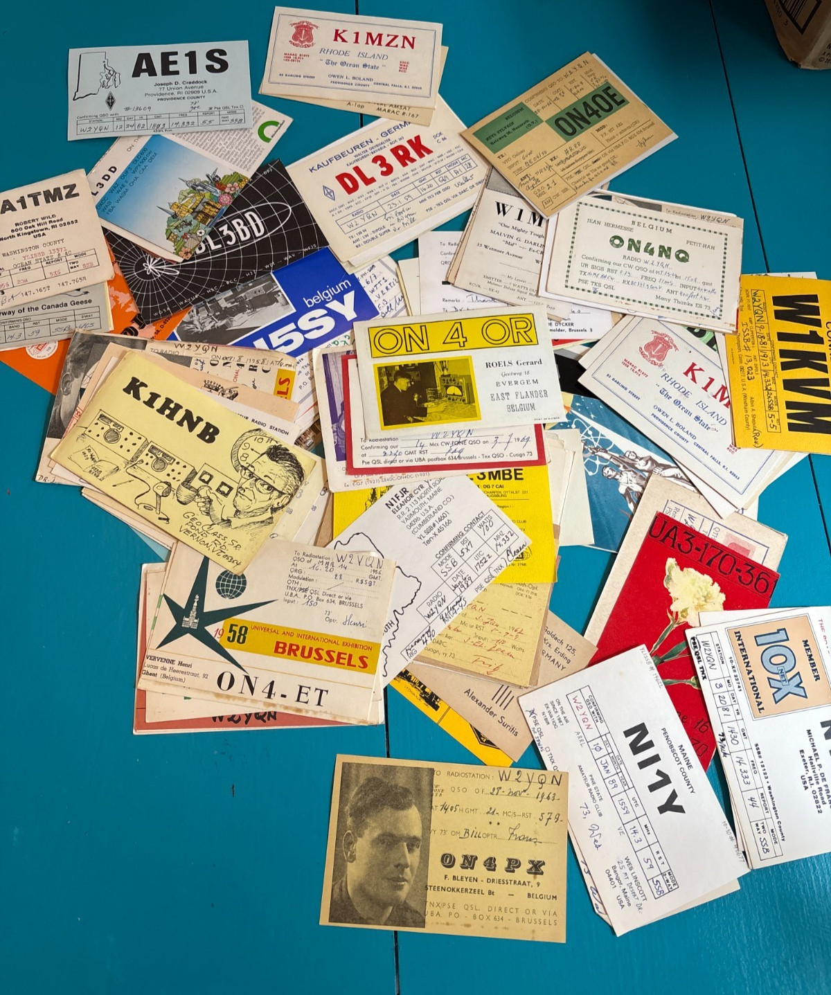 50 Vintage Ham Radio QSL Cards Worldwide DX QSO Mixed Call Signs Postcard Lot 50 Vintage Ham Radio QSL Cards Worldwide DX QSO Mixed Call Signs Postcard Lot