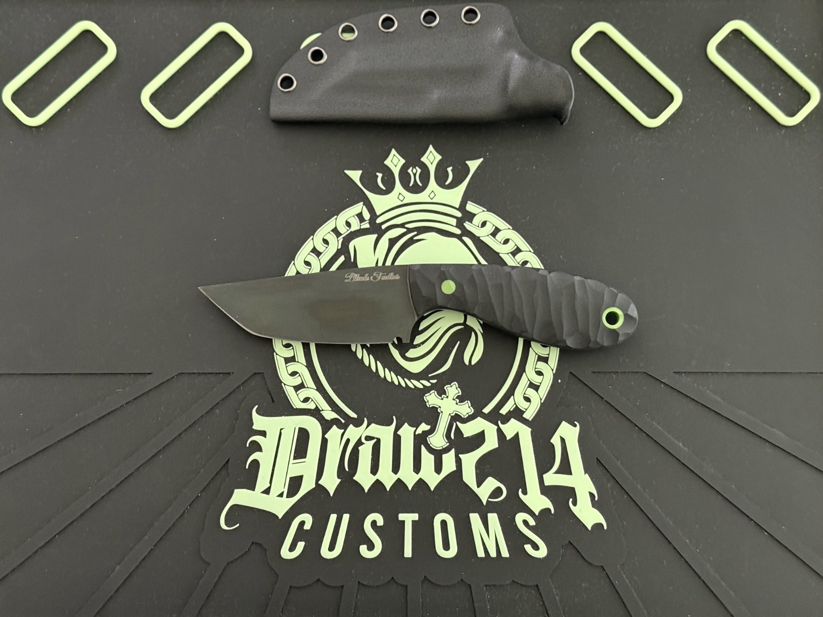 Warmouth Tanto Chisel Comp Black G10 Taylor Grinds Fixed Blade Warmouth Tanto Chisel Comp Black G10 Taylor Grinds Fixed Blade
