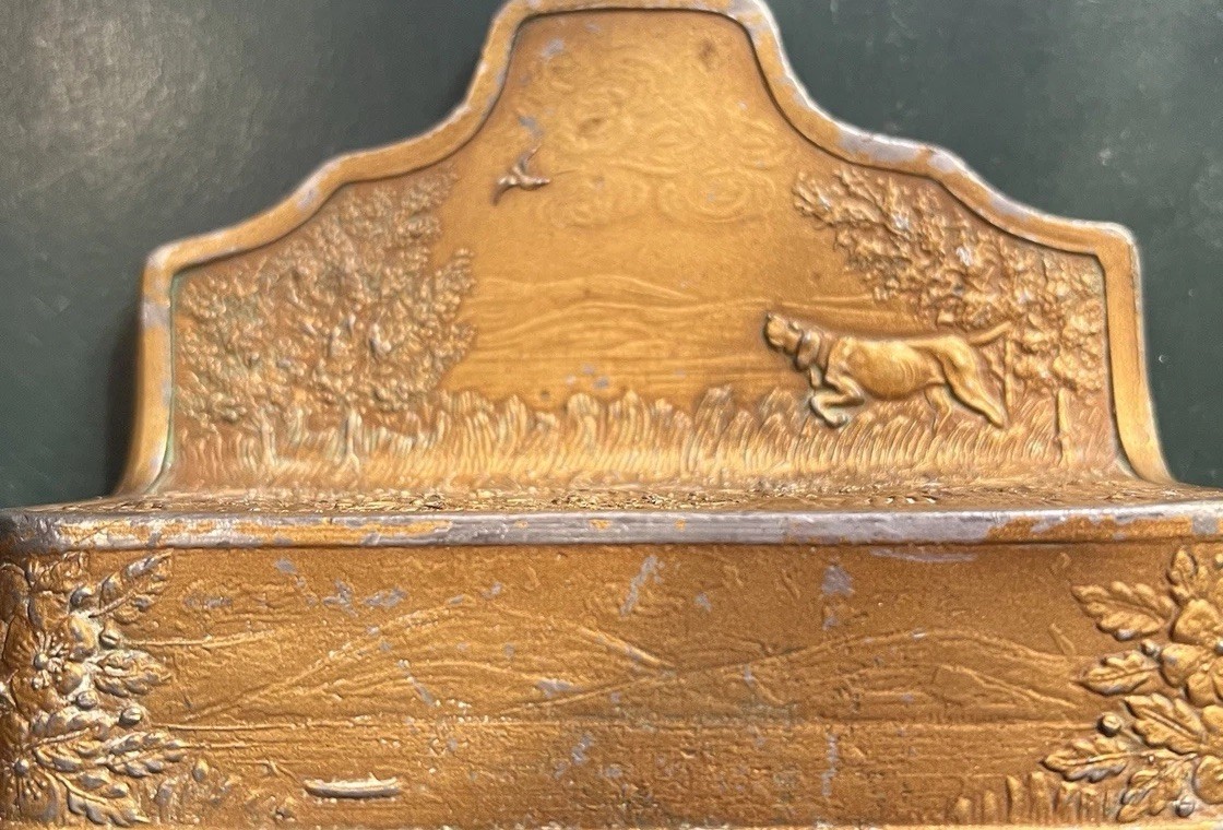Antique KRONHEIM OLDENBUSCH : Arts and Crafts Copper Clad BOOK END Antique KRONHEIM OLDENBUSCH : Arts and Crafts Copper Clad BOOK END