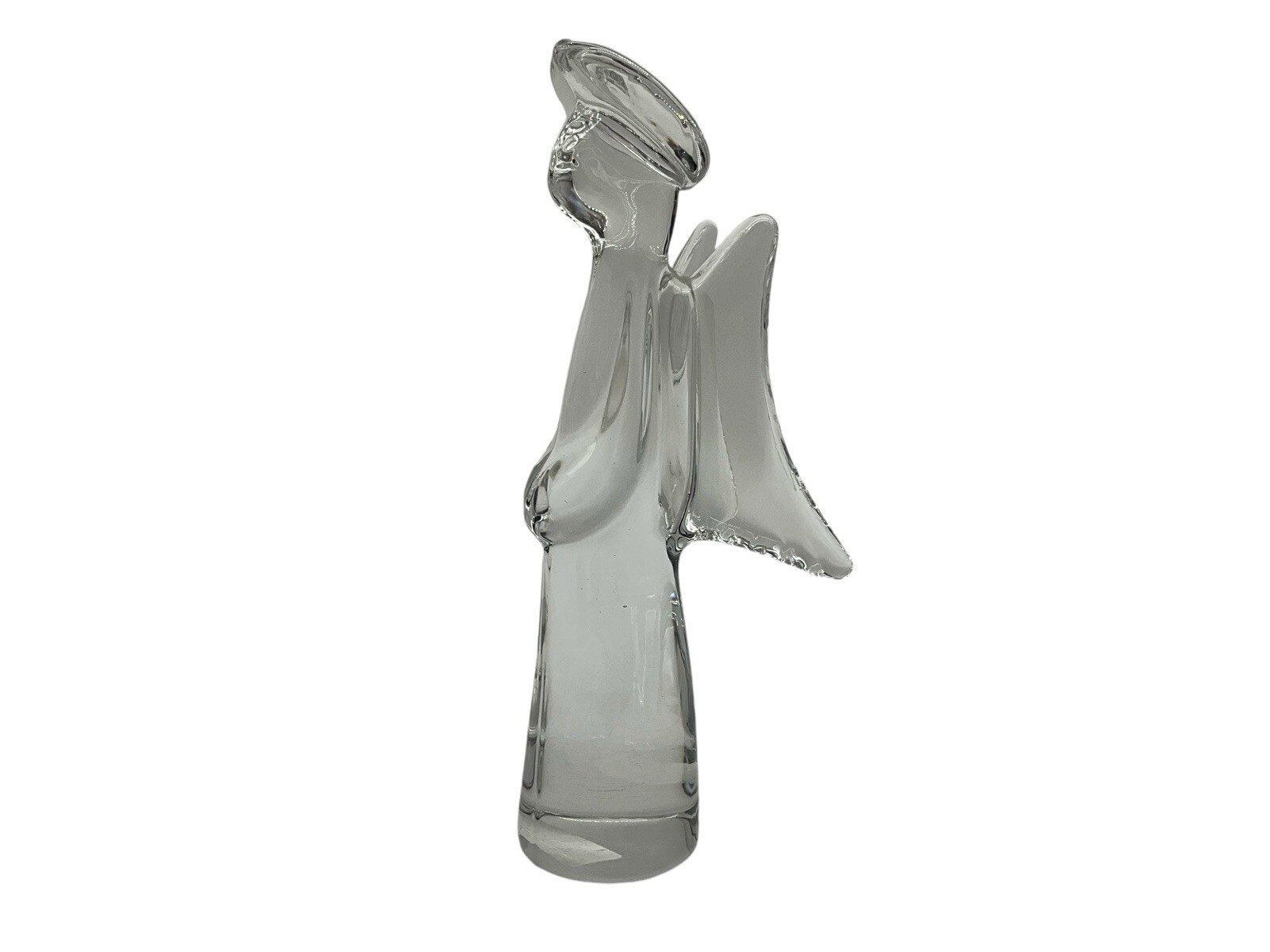 The Toscany Collection VTG Angel 24% Lead Crystal Solid Clear Glass 9”Tall Japan