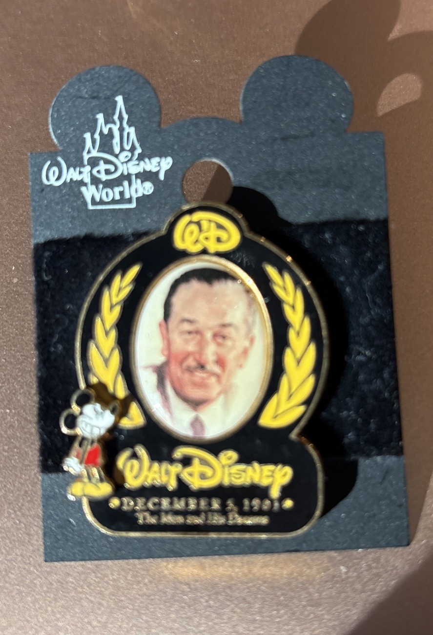 DISNEY WDW WALT'S 100TH BIRTHDAY MICKEY MOUSE WALT THE MAN AND HIS DREAMS PIN