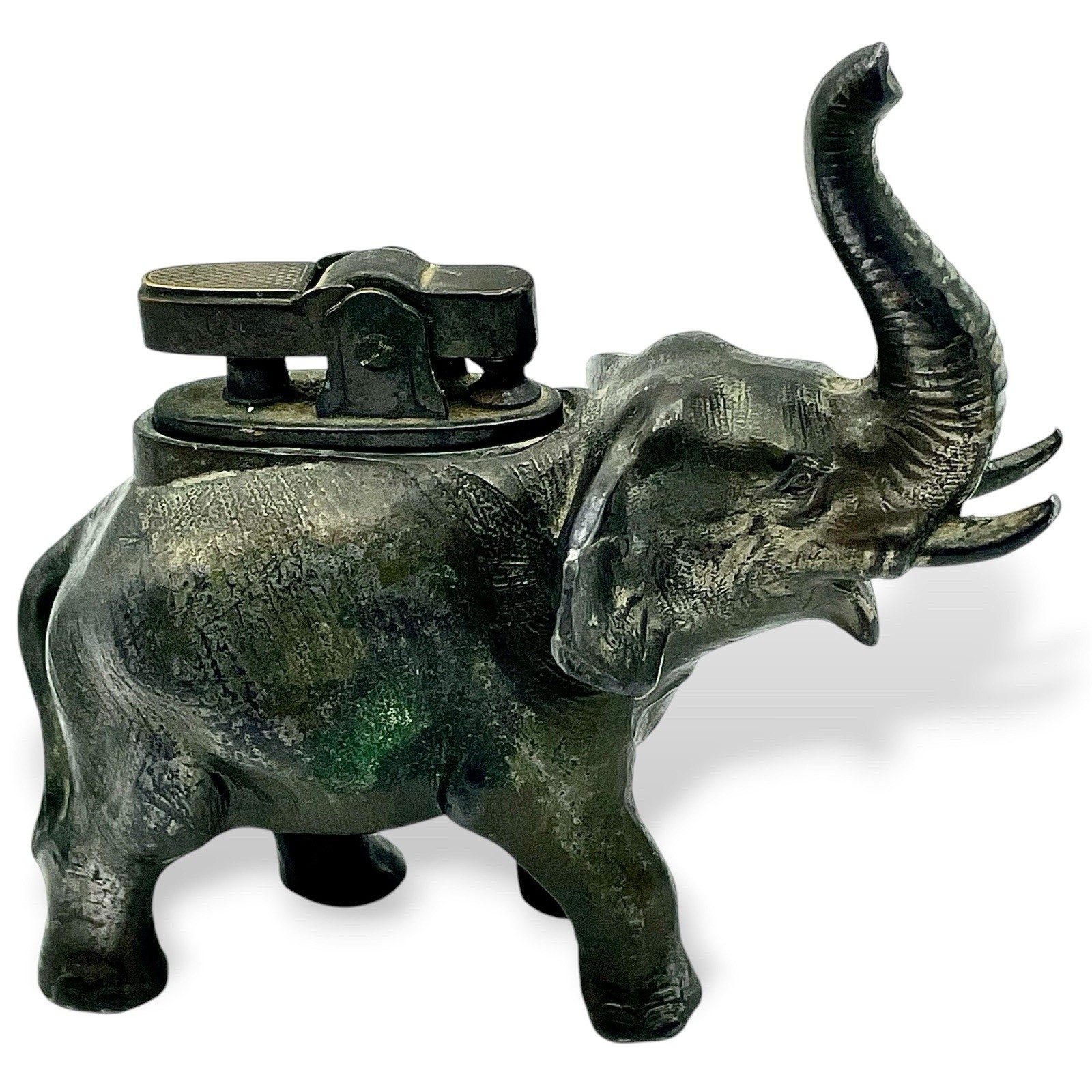 Vtg MCM ELEPHANT Table Lighter Lucky Truck Up MCM Estate Detachable Japan EUC