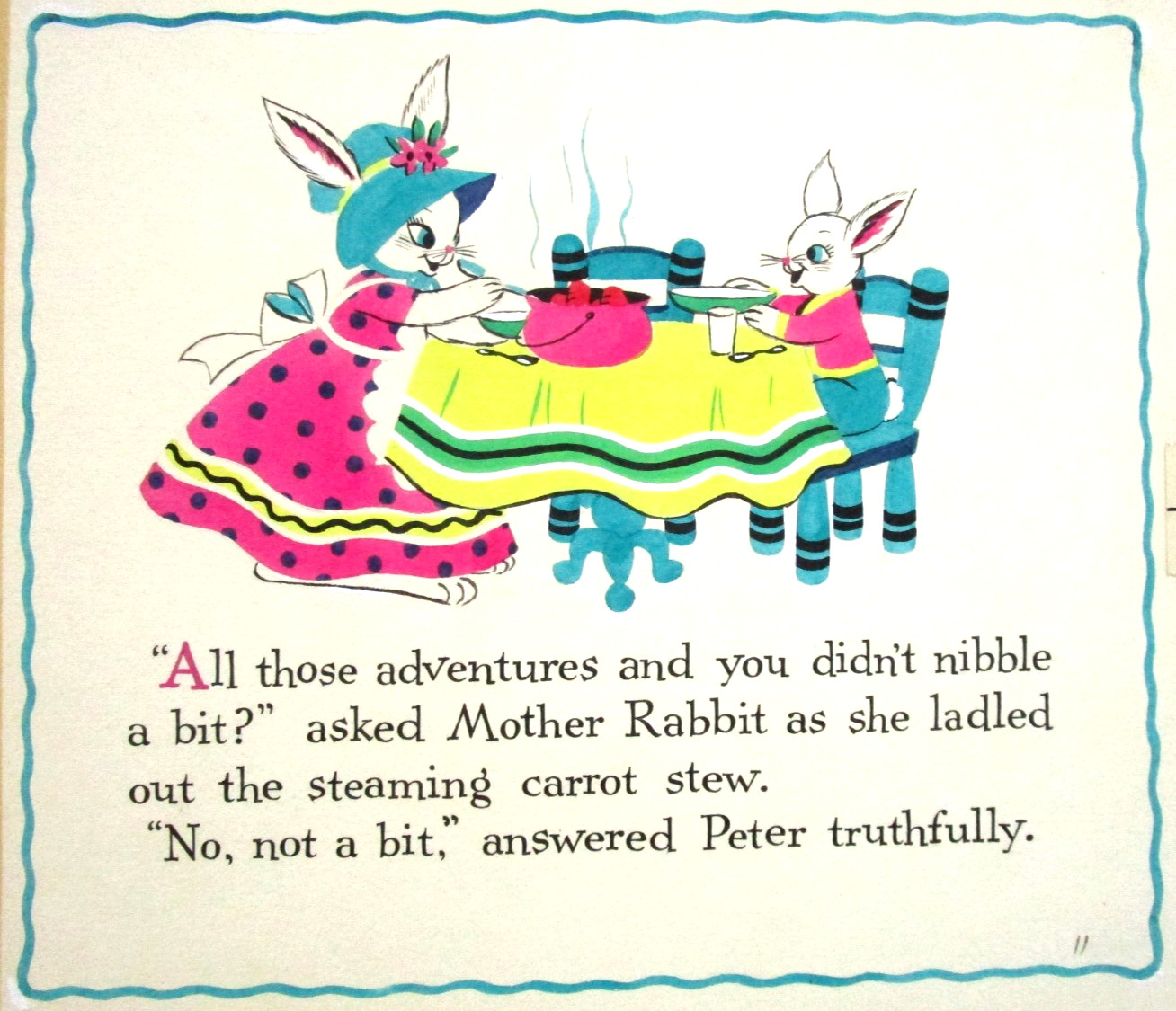 1972 PETER RABBIT CIRCUS DOLLIE TINGLE ORIGINAL drawing art BOOK PAINTING chef 1972 PETER RABBIT CIRCUS DOLLIE TINGLE ORIGINAL drawing art BOOK PAINTING chef